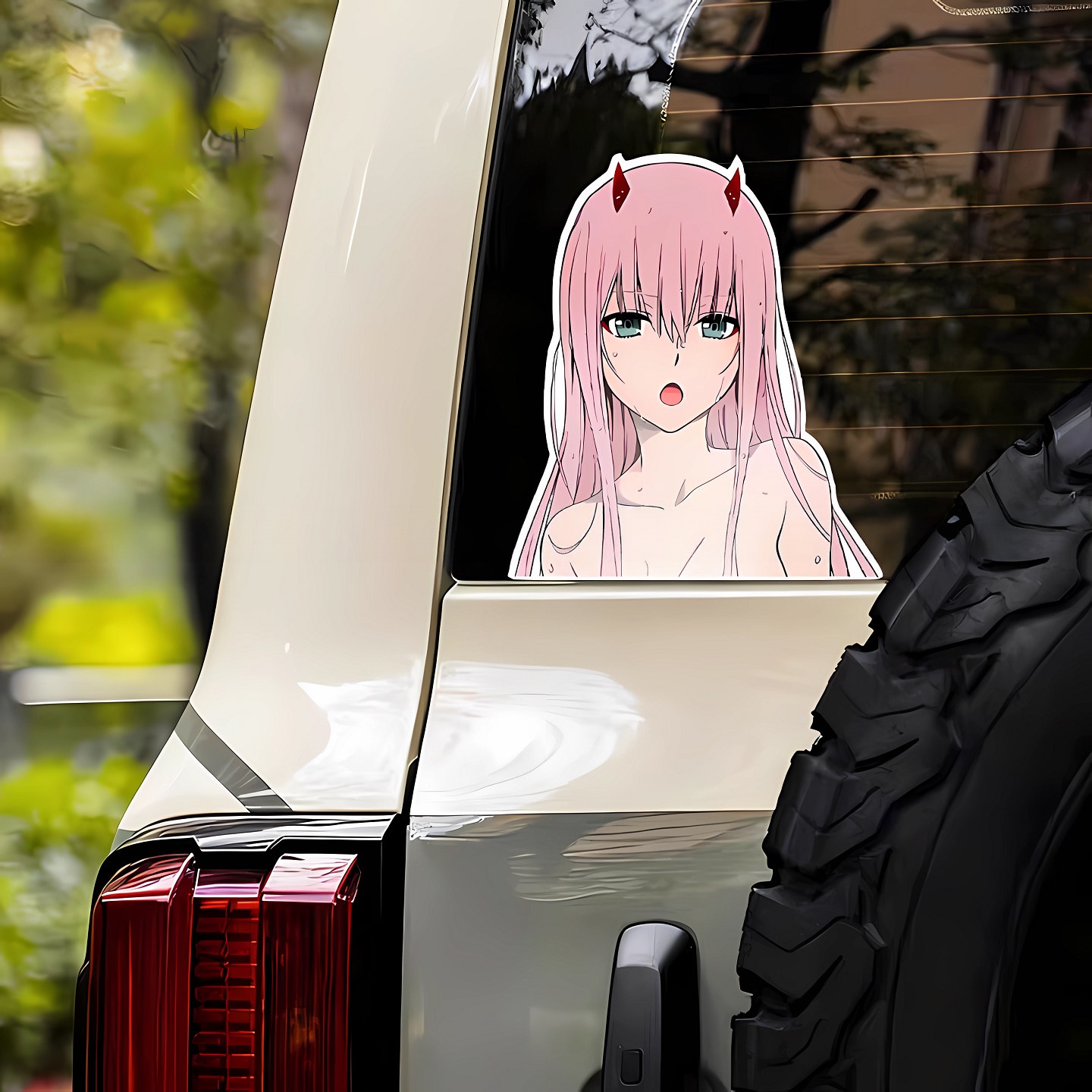 Cute Anime Girl Zero Two Car J - Zero Motorcycle Gear 评论和价格